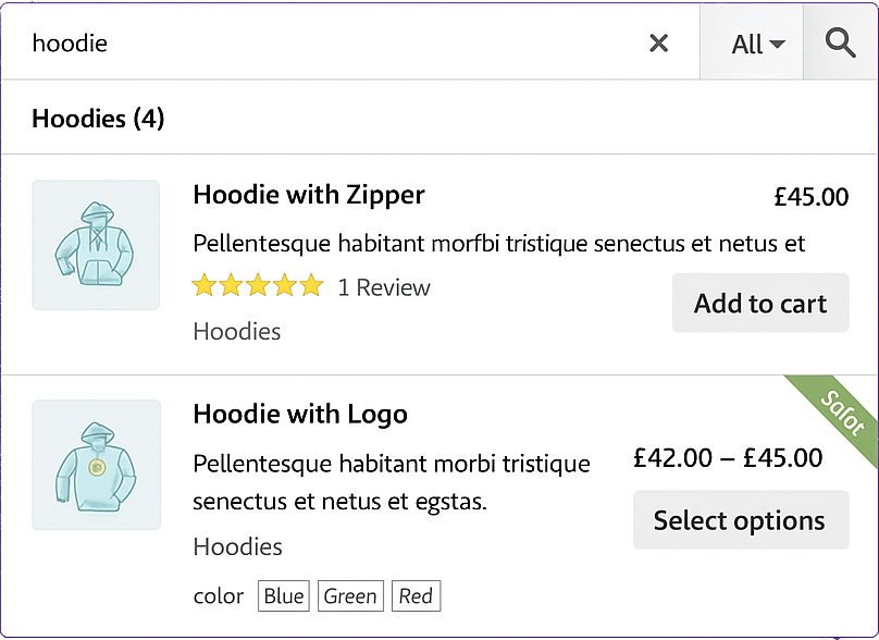 Advanced Woo Search plugin