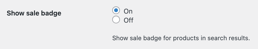 Option to show/hide sale badge