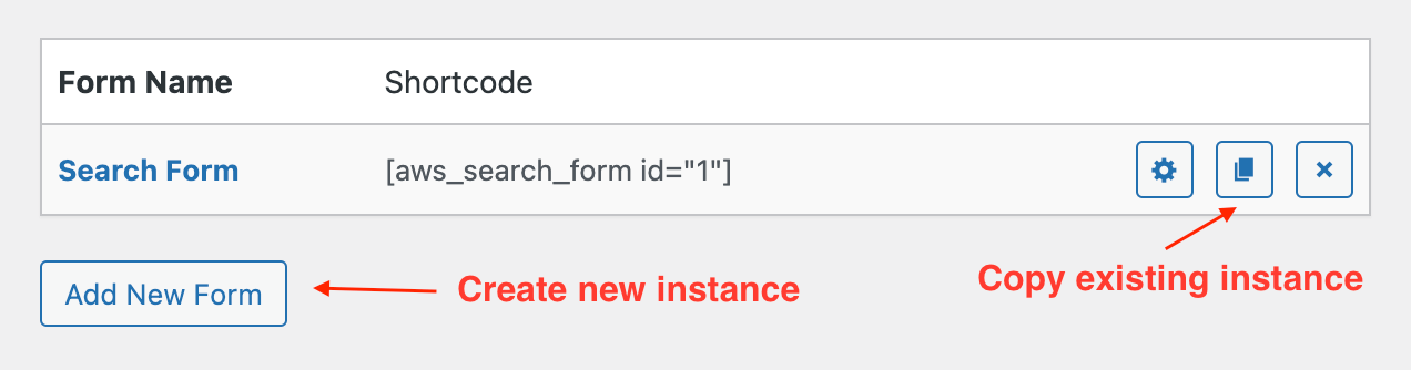 Create a new search form instance