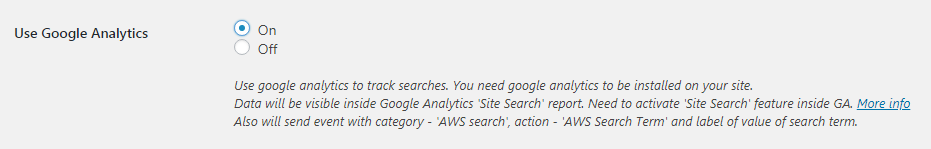 Google Analytics integration