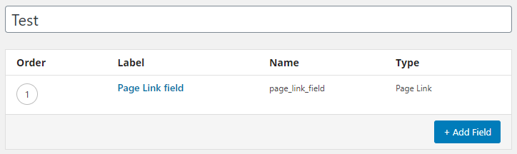 Page link field type