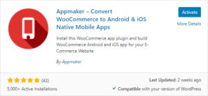 Appmaker WooCommerce plugin