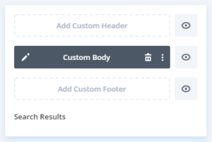 Divi custom search results template