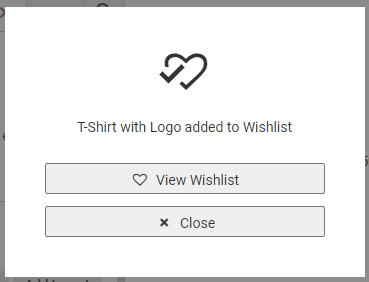 Product is added to wishlist