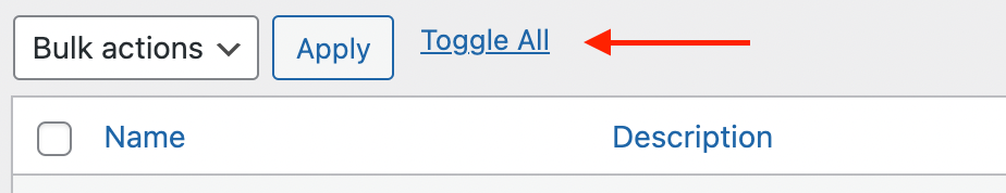 Toggle all button