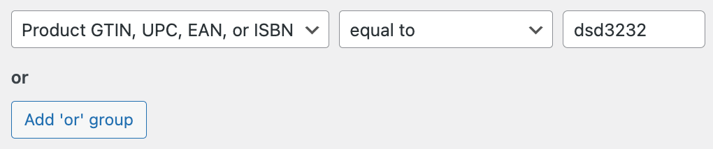Search results filters